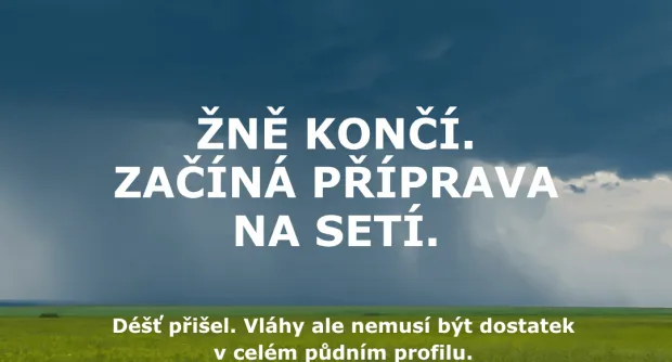 Žně končí. Před podzimním setím rozhoduje vláha
